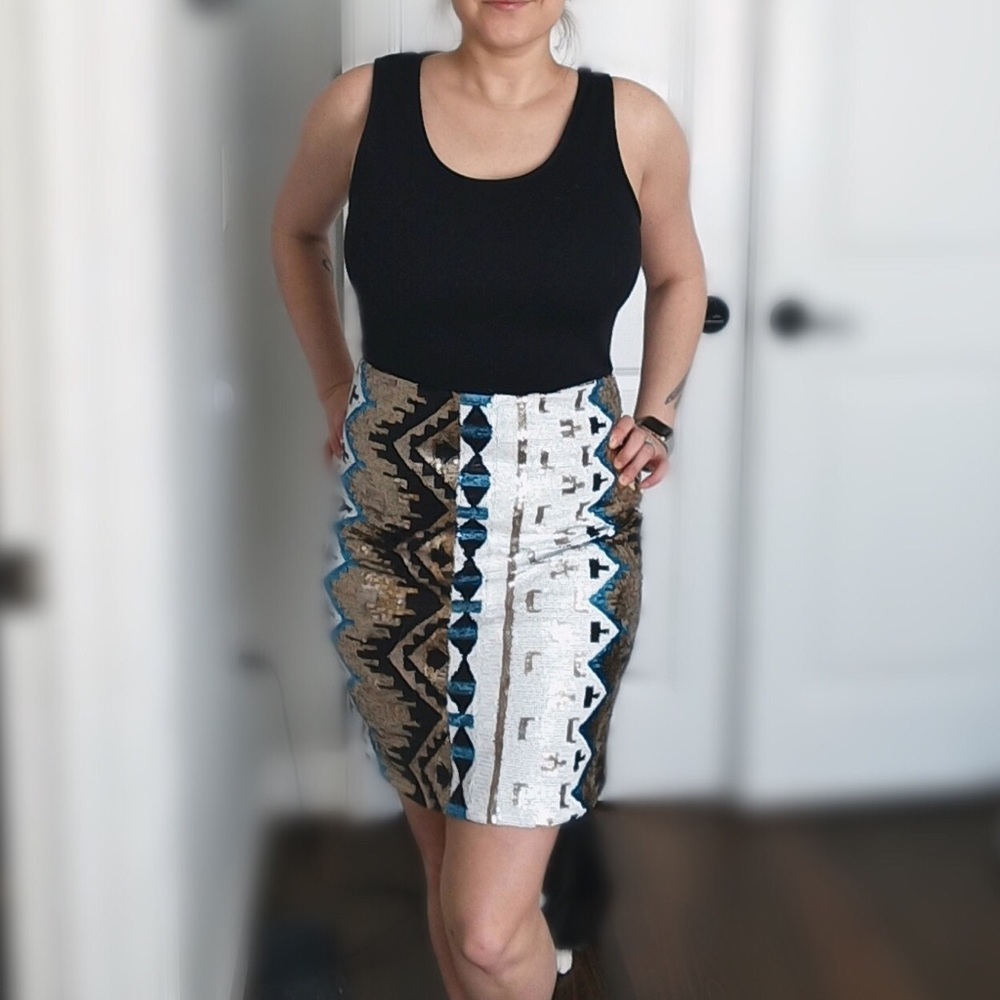 Black + Sequin Mini Dress